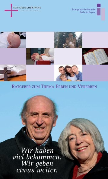 Ratgeber zum Thema Erben und Vererben - fundraising evangelisch