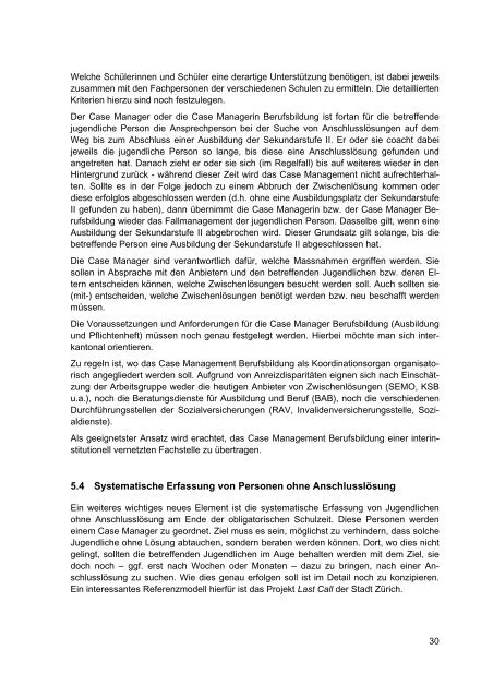 Case Management Berufsbildung im Kanton Aargau: