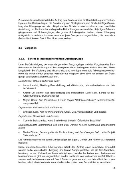 Case Management Berufsbildung im Kanton Aargau: