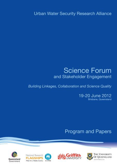 UWSRA Science Forum 2012, Book: Program and Papers - Urban Water ...
