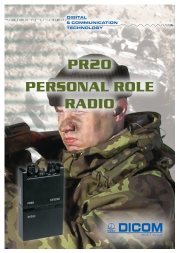 PR20 PERSONAL ROLE RADIO - DICOM, spol. s ro