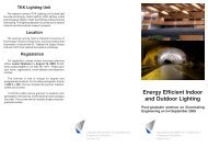 Energy Efficient Indoor and Outdoor Lighting - Lighting Laboratory