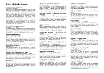 i libri di Guido Quarzo - Sistema Bibliotecario dell'Area di Dalmine