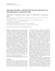 Separating rhizosphere respiration from total soil ... - Tree Physiology