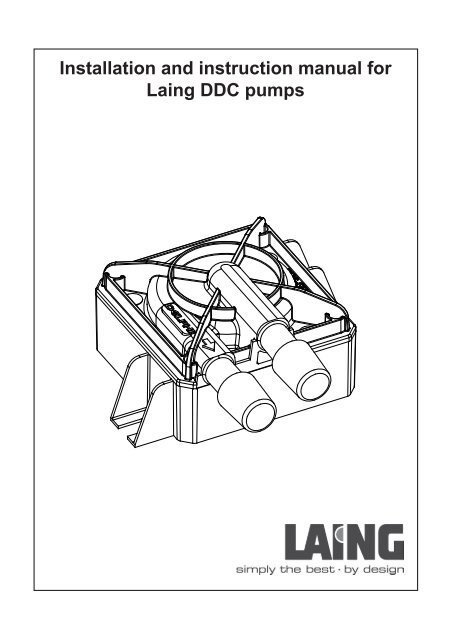 Installation and instruction manual for Laing DDC pumps