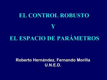 El Control Robusto y el espacio de parÃ¡metros