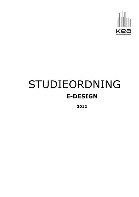 Download studieordning - KEA