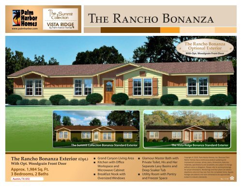 The Rancho Bonanza Exterior - Palm Harbor Homes
