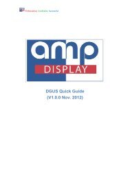 DGUS Quick Guide (V1.0.0 Nov. 2012) - Amp Displays