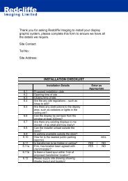 Redcliffe Installation Checklist