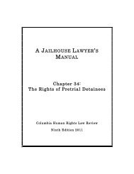 The Rights of Pretrial Detainees - Columbia Law School