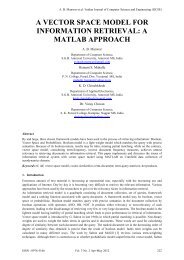 a vector space model for information retrieval: a matlab approach