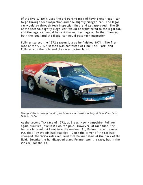 AMC Javelin #1 Ã¢Â€Â“ TransAmCars.com