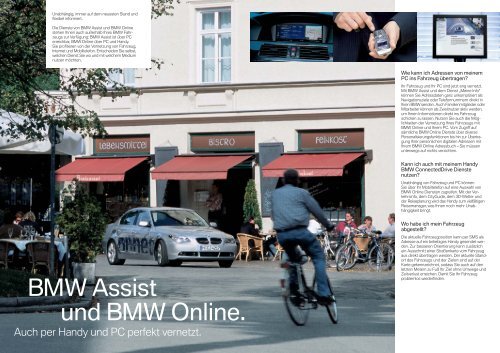 BMW ConnectedDrive. Gibt Antworten. Immer und Ã¼berall. - BMW.com