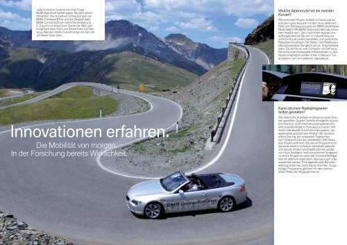 BMW ConnectedDrive. Gibt Antworten. Immer und Ã¼berall. - BMW.com