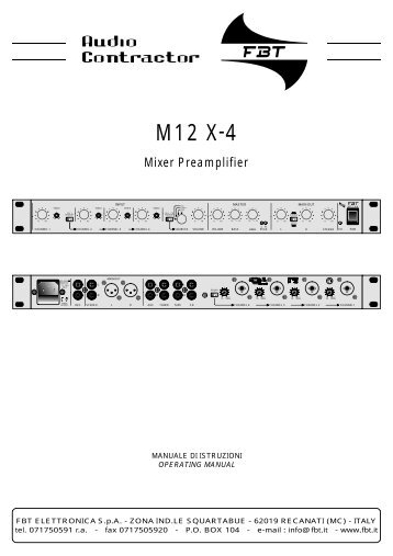 M12 X-4 - FBT