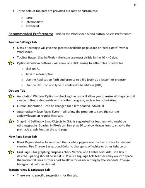 Mobi and Interwrite Workspace Beginners Manual - Crosby ISD