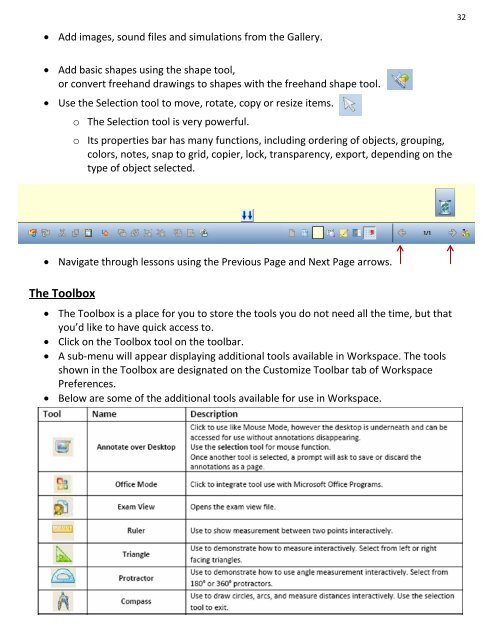 Mobi and Interwrite Workspace Beginners Manual - Crosby ISD