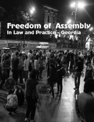 Freedom Of Assembly In Law And Practice - The Human Rights Centre