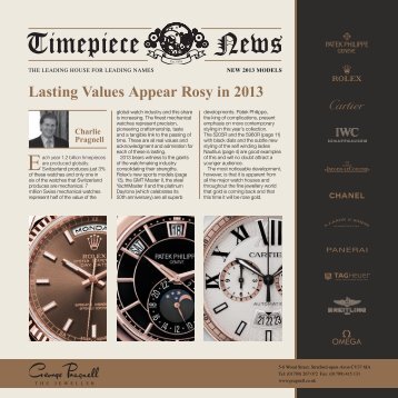 Timepiece News 2013 - George Pragnell