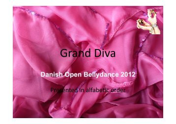 Grand Diva - Danish Open Bellydance