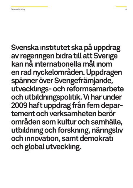 Ãrsredovisning 2009 - Svenska institutet