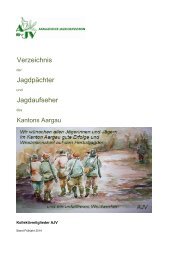 Verzeichnis Jagdpächter/Jagdaufseher Aargau