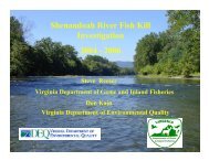 Shenandoah River Fish Kills - Chesapeake Bay Commission