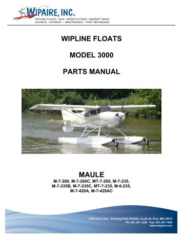 Model 3000 Parts Manual for Maule - Wipaire Inc.