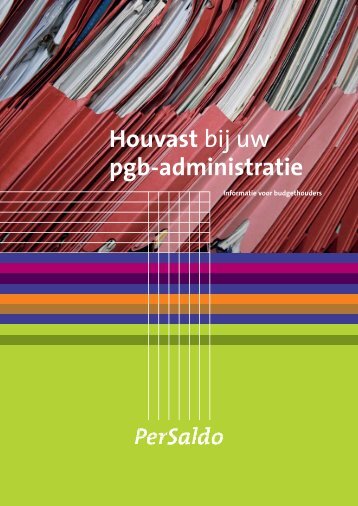 Houvast bij uw pgb-administratie - Per Saldo