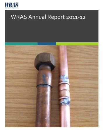 WRAS Annual Report 2011-12 - Water Regulations Advisory Scheme