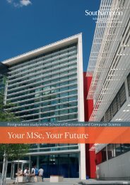 Your MSc, Your Future - Electronics and Computer Science ...