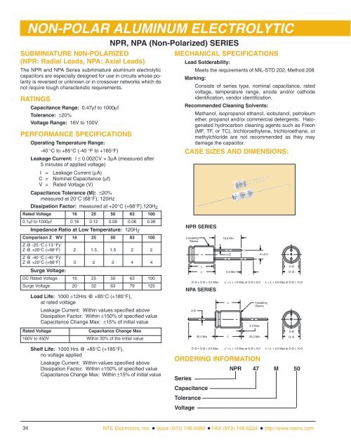 CONTENTS RESISTORS Surface Mount (SMT) - NTE Electronics