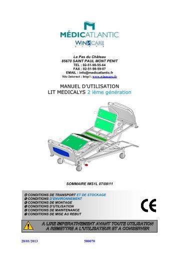 IMS1L 07-08-11 mÃ©dicalys Manuel d'utilisation du ... - Winncare Group