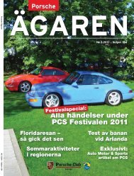 Alla hÃ¤ndelser under PCS Festivalen 2011 - Porsche Club Sverige
