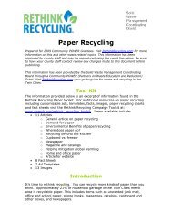 Paper Recycling - Solid Waste Management Coordinating Board ...