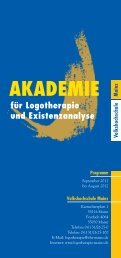 Akademie fÃ¼r Logotherapie und Existenzanalyse Mainz