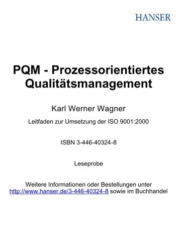 PQM - Prozessorientiertes QualitÃ¤tsmanagement