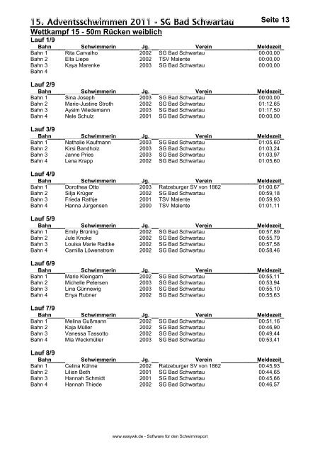 Meldeergebnis 15. Adventsschwimmen.pdf - Schwimmen-rsv.de