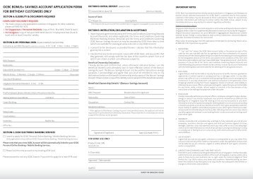 application form - OCBC Bank