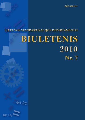 2010 Nr. 7 - Standartizacijos departamentas prie AM