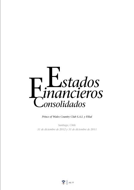 a los Estados Financieros - Bolsa de Santiago