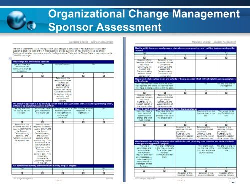 Organizational Change Management Methodology