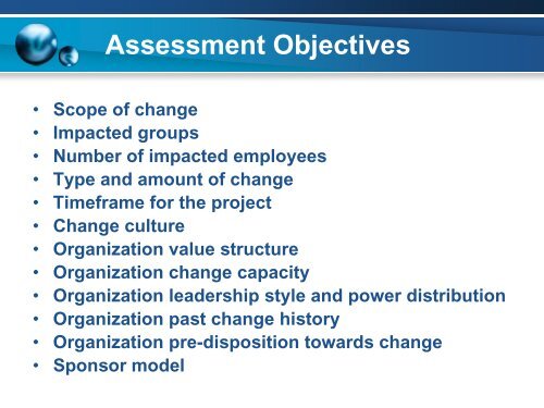 Organizational Change Management Methodology