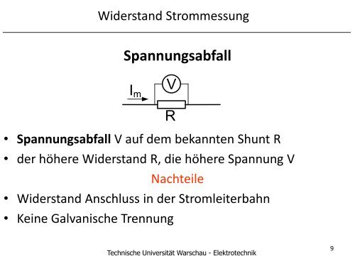 Sensoren - Lehrstuhls für Elektrische Antriebssysteme und ...