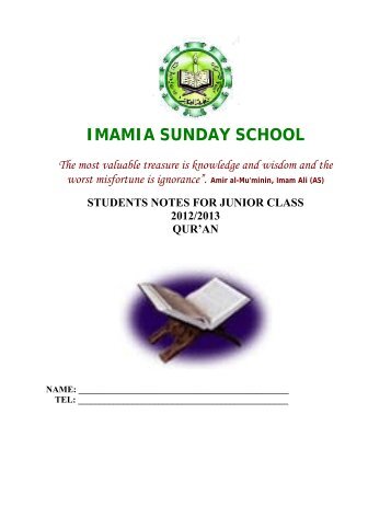 IMAMIA SUNDAY SCHOOL