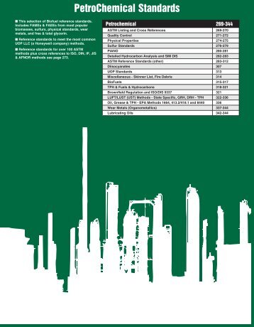 PetroChemical Standards