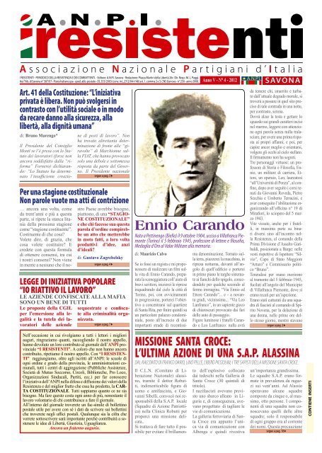 leggi il giornale - ANPI - Savona