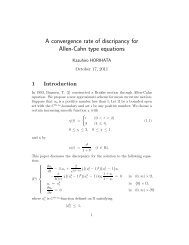 A convergence rate of discripancy for Allen-Cahn type equations