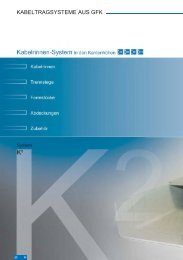 KABELTRAGSYSTEME AUS GFK